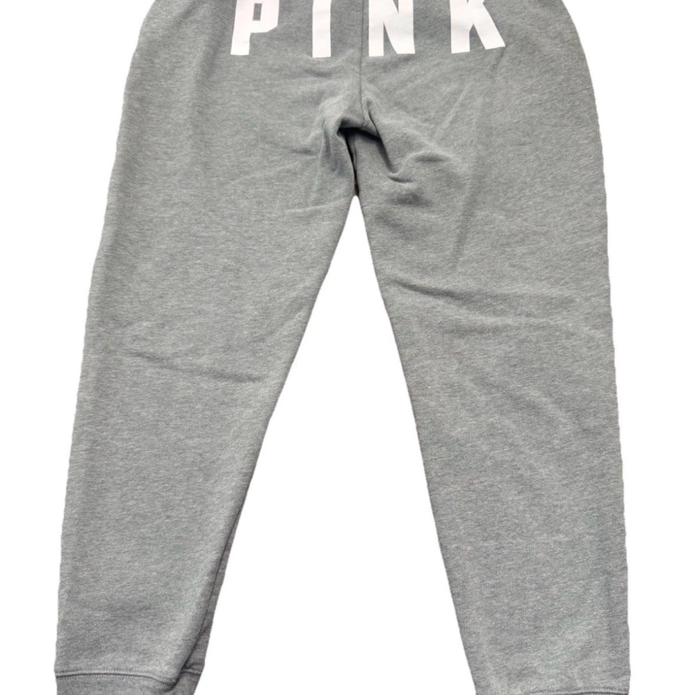Victoria's Secret PINK Small Gray Classic Jogger Pant Sweatpants‎ SpellOut Y2K